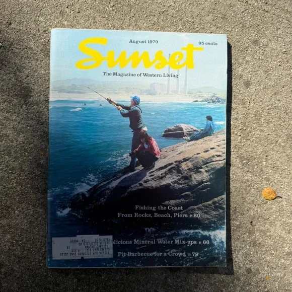 Vintage Sunset Magazine August 1979 Western Living Fishing Recipes Ads 70s