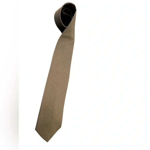 😎 Ottimo green patterned 100% Italian silk tie in excellent condition