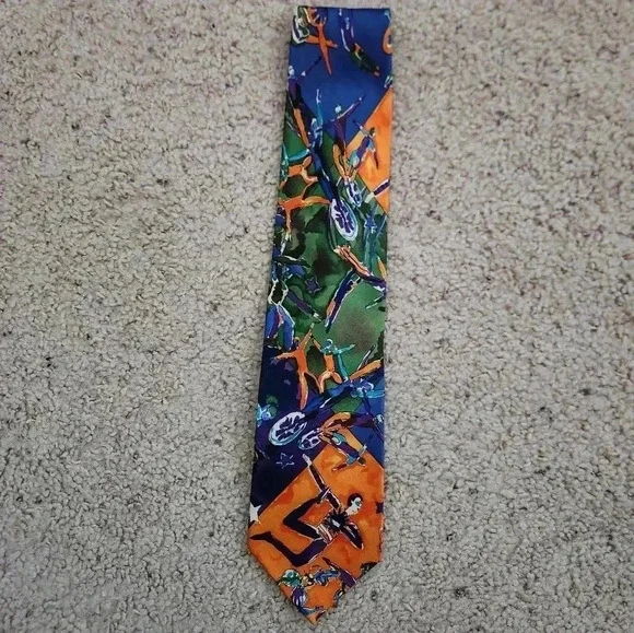 Balancine Inc Cirque Du Soleil‎ World Premiere 1987 Men's Silk Tie