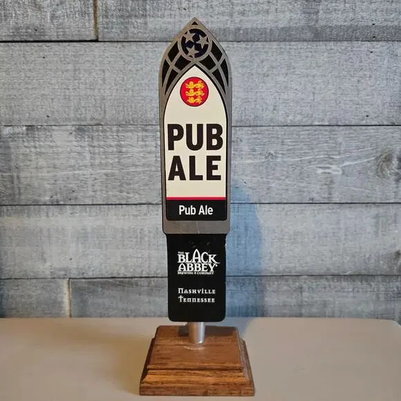 Black Abbey Brewing‎ Beer Tap Handle Double Sided Bock Krampus Nacht Pub Ale