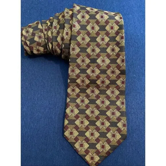 Vintage Robert Talbott Nordstrom Men’s Geometric Style Silk Tie