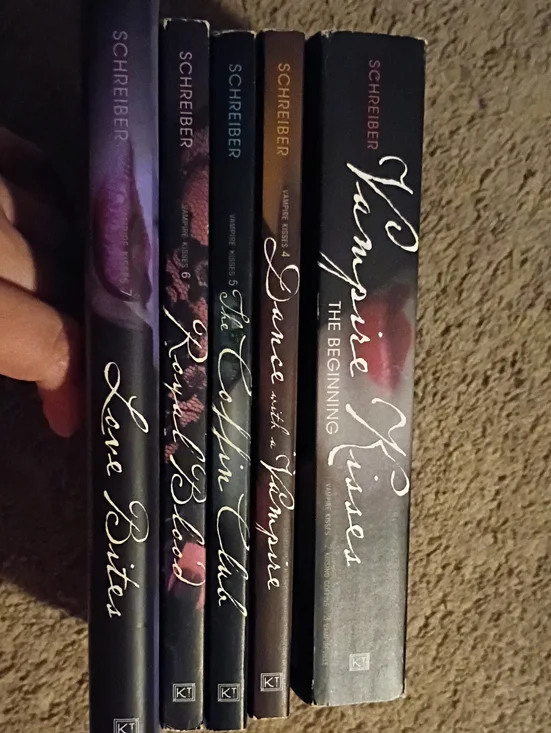 Vampire Kisses Book Set in Black and Purple