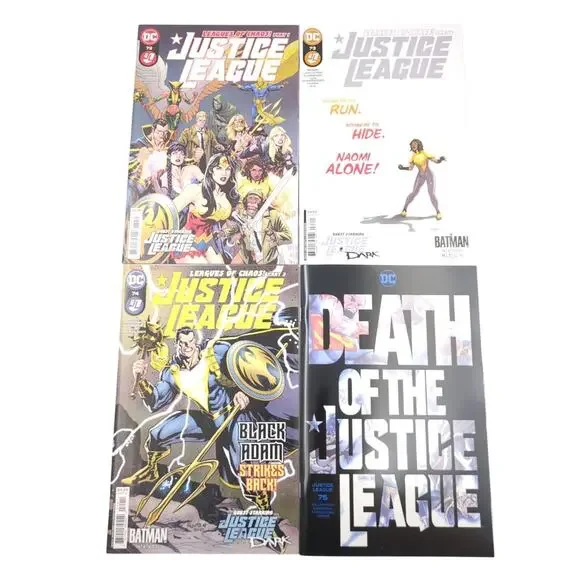 Justice League Comic Lot of 4 Issues #72-75 DC Comics Modern Age New Final Issue