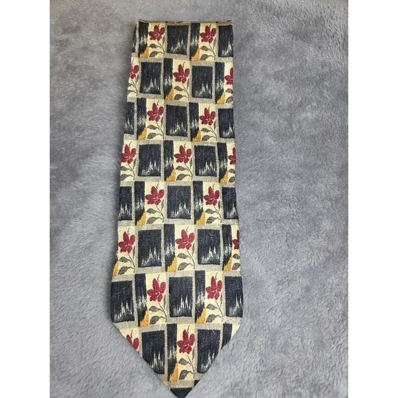 Retro Principe Men's Neck Tie Geometric Floral‎ Silk 3.75/58