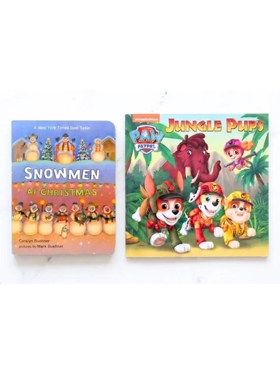 BOARD BOOK Toddler Snowmen Christmas and Kids PAPERBACK PAW Patrol NWoT