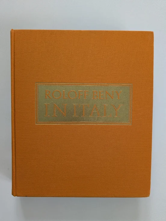 Roloff Beny In Italy Orange Hardcover Coffee Table Book