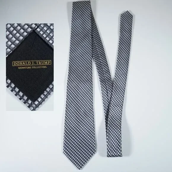 Donald J. Trump Collection Tie Silver