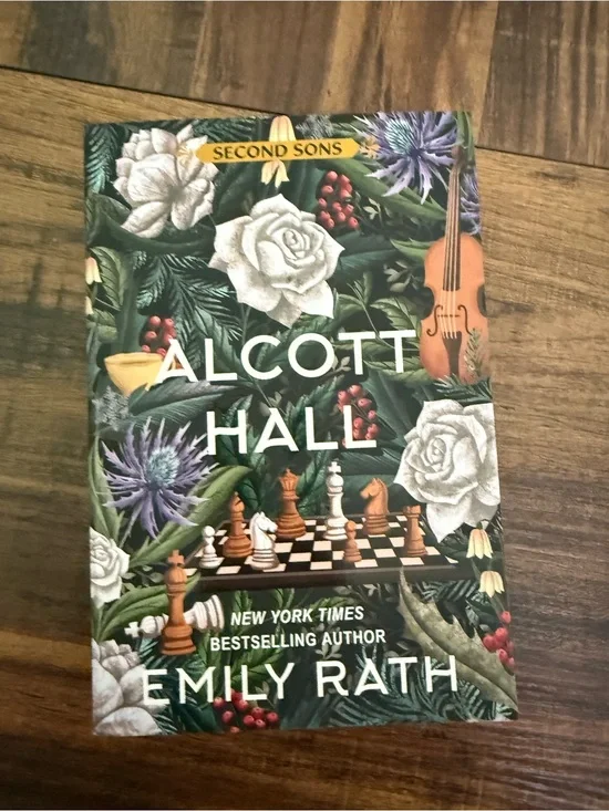 Alcott Hall Decorative Book Cover by Emily Rath - Green Floral