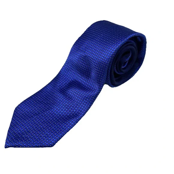 Vintage Tommy‎ Hilfiger Men's Blue &Navy Blue-yellow dot Neck Tie 60