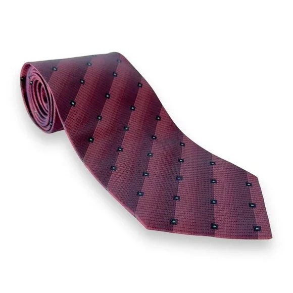 Rykiel Homme Mens Silk Tie 56‎ x 3.75 Burgundy Textured Designer French Luxury