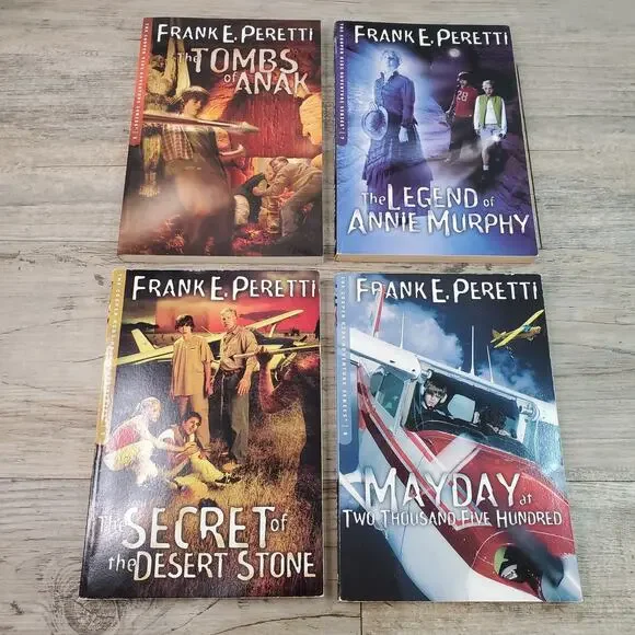 The Cooper Kids Frank Peretti 4 Book Lot Paperback Books (3, 5, 7-8)