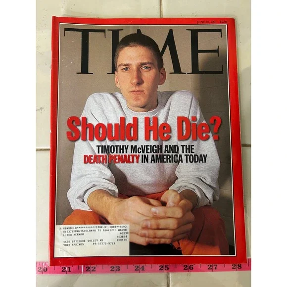 Vintage Time Magazine June 16 1997 Timothy McVeigh Death Penalty Marlboro Ad