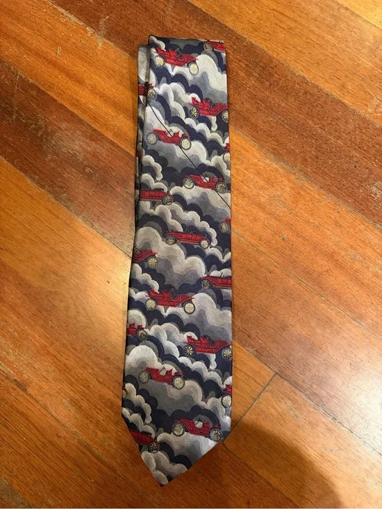 Robert Talbott Pebble Beach Concours 1997 Silk Tie Vintage Car Collector USA