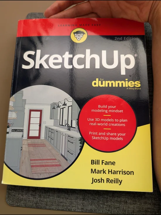 SketchUp For Dummies Book - Yellow, Black, Red