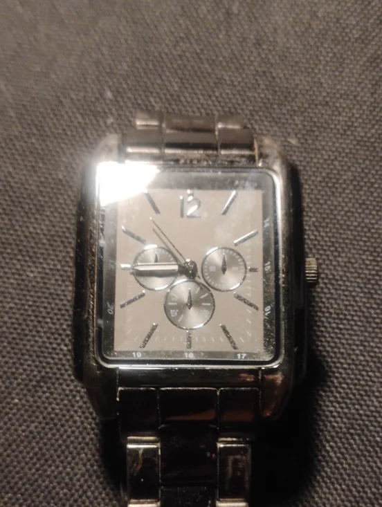Kenneth Cole Stainless Steel Square Silver Watch - Classic Design