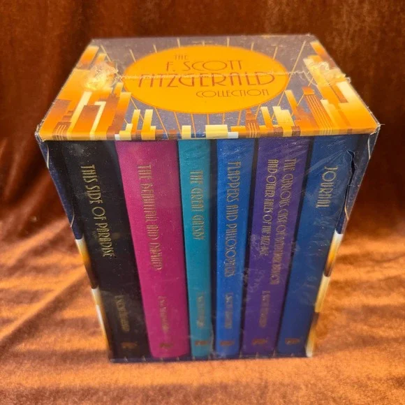F. Scott Fitzgerald Collection 6 Book Box Set Great Gatsby‎ New Sealed Hardcover