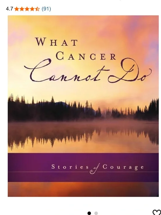 What Cancer Cannot Do Coffee Table Book - Purple and Orange Accent