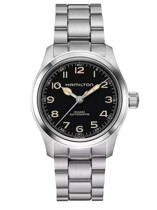 Hamilton Khaki Field Murph Automatic Black Dial Stainless Watch 38mm - H70405130