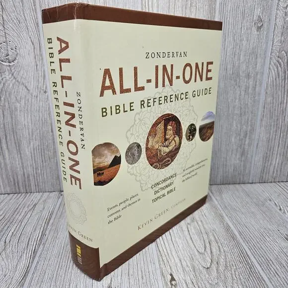 Zondervan All-In-One Bible Reference Guide Kevin Green Hardcover Concordance Top