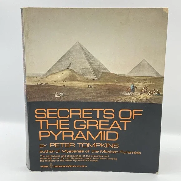 Secrets of the Great Pyramid Peter Tompkins 1978 1st‎ Colophon PB Edition