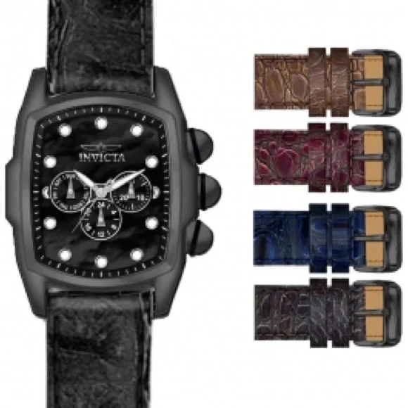 Invicta Lupah 14545 Swiss 47mm Men's Watch Multi dial Interchangeable Bands.