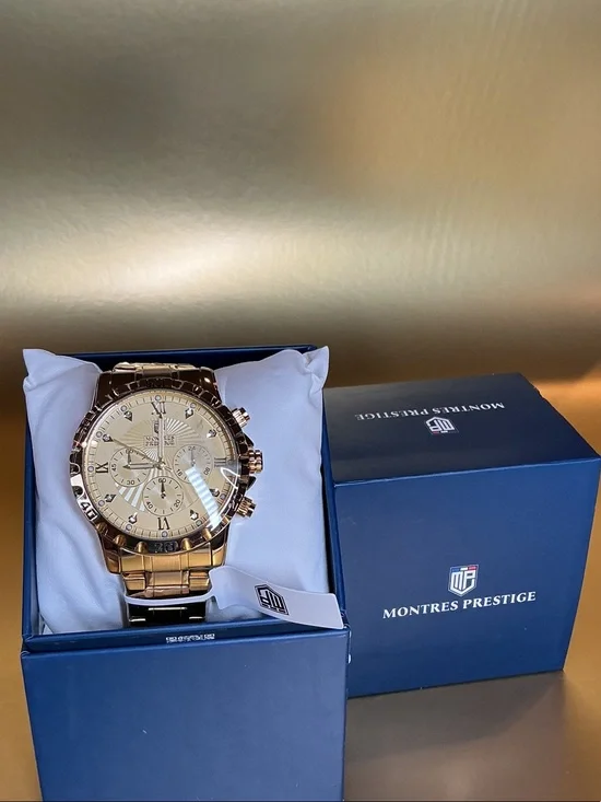 Invicta Men's Gold Tone Chronograph Watch MPW-0329
