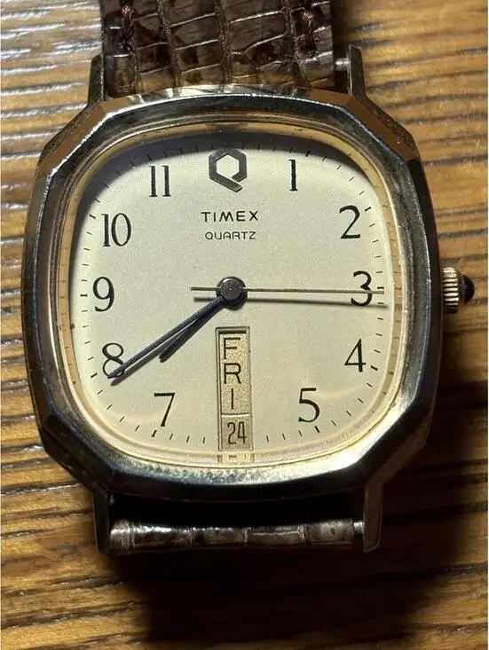 Timex Men's Brown and Gold Watch