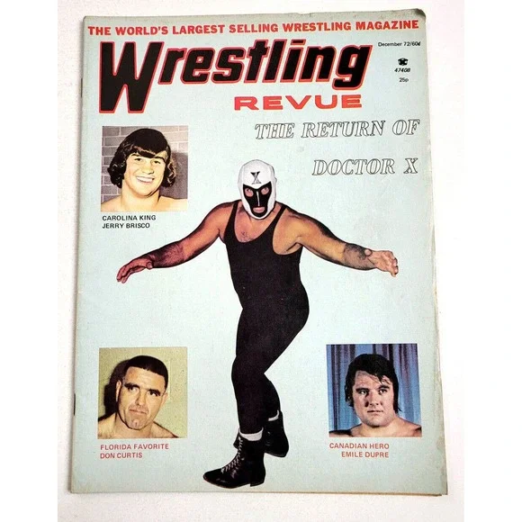 WRESTLING REVUE - DEC 1972 - JERRY BRISCO / DON CURTIS‎ / DOCTOR X
