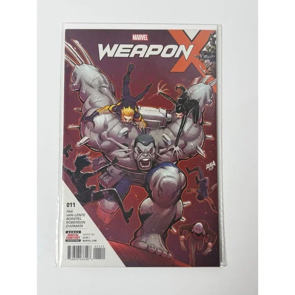 Marvel Weapon X 11 Comic Book 2017 Weapon H Old Man Logan Sabretooth Sana Cover