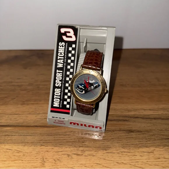 Vintage Dale Earnhardt #3 NASCAR Watch - Motor Sport Watch Milan In Box