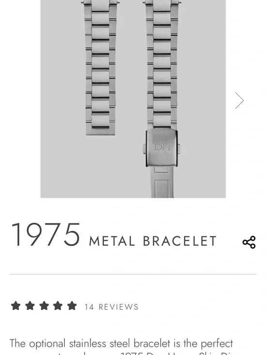 Dan Henry 1975 Skin Diver Steel Bracelet - 20mm