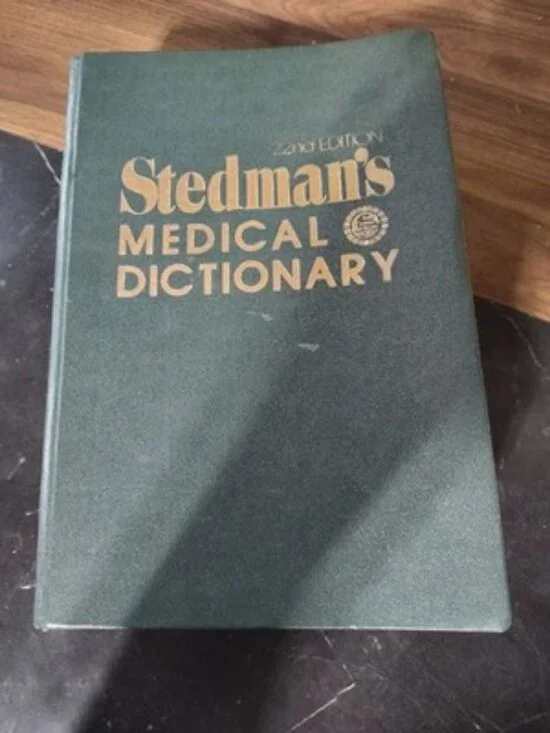 Stedman's Medical Dictionary Hard Cover 22nd Edition Thumbnail 1972 - !32 - 10B