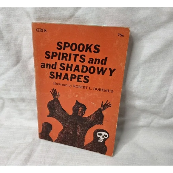 Vintage Spooks And Spirits And Shadowy Shapes Orange PB Ghost‎ Stories Youcaxton