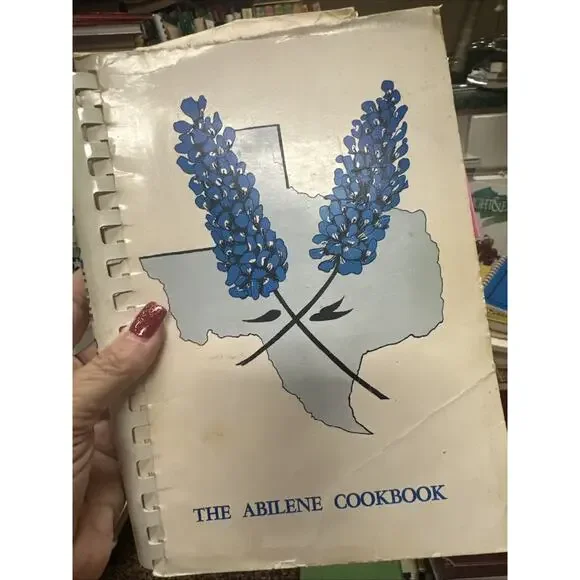 The Abilene Cookbook Texas Spiral Bound 1965 Abilene TX Junior‎ League Vintage