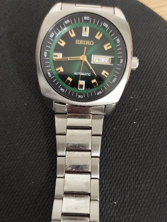 Seiko Green Dial with Gold Markers Stainless Steel Bracelet Watch