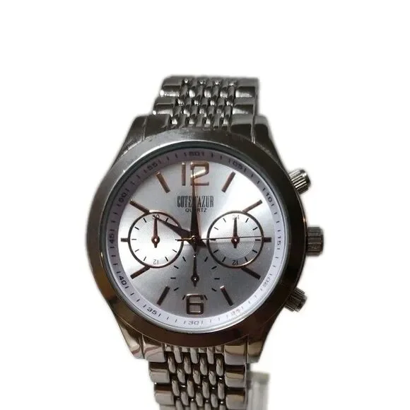 Cote d’ Azur Stainless Steel Men’s  Quartz Dress‎ Style Watch