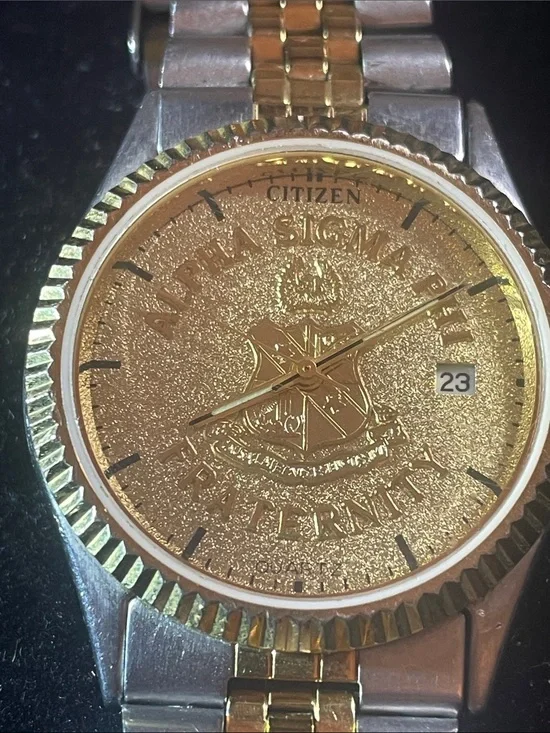 Men’s Citizen “Alpha Sigma Phi” Fraternity   Watch  awesome watch