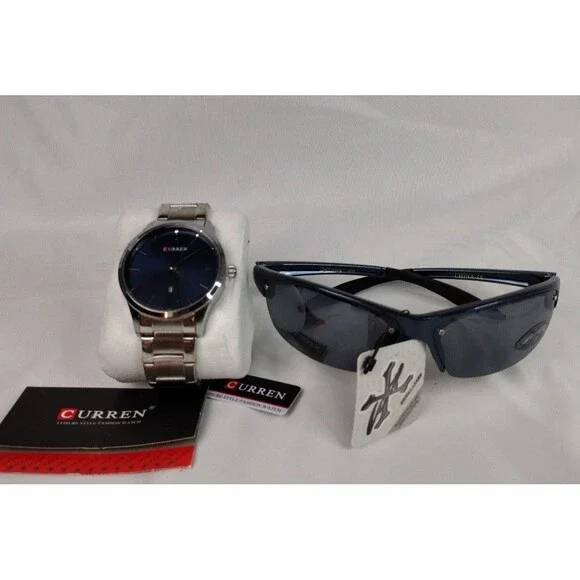 Men's Curren Fashion Watch With Date Function - Minimalist Style - Free Gift