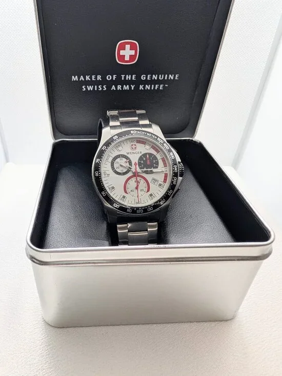 NEW Gentleman's Wenger Battalion Field Chronograph Watch