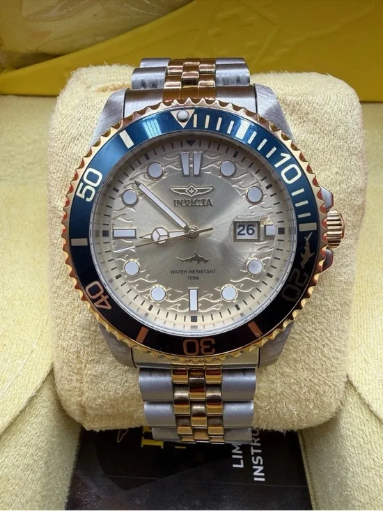 Invicta Pro Diver Men’s Watch 43mm Champagne Dial Two-Tone Quartz 30617