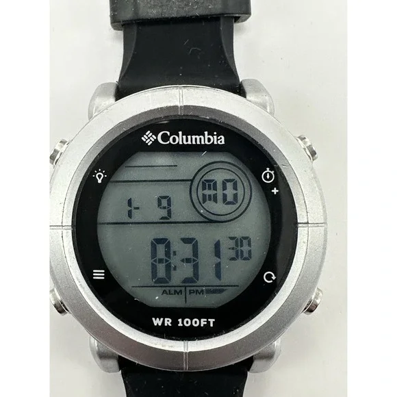 Columbia CT014‎ Mens Digital Watch New Battery 43MM 8.5