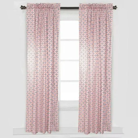 Curtain Panel Set - Olivia Tribal Dots Cross