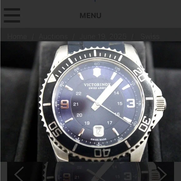 Swiss Made Victorinox Watch with a Six Slot Watch Storage Box