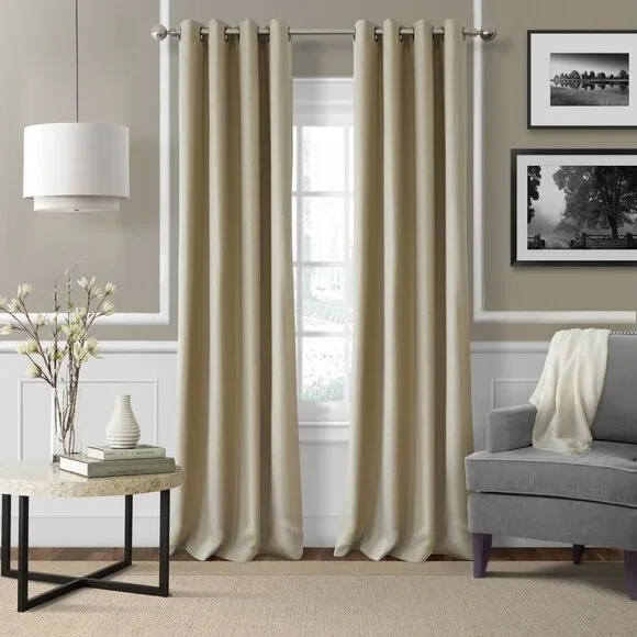 ELRENE ESSEX GROMMET 50 X 95 PANEL WHEAT (Single Panel only)