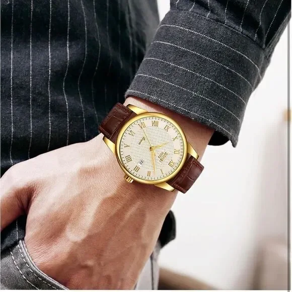 Men’s Quartz Leather banded Watch