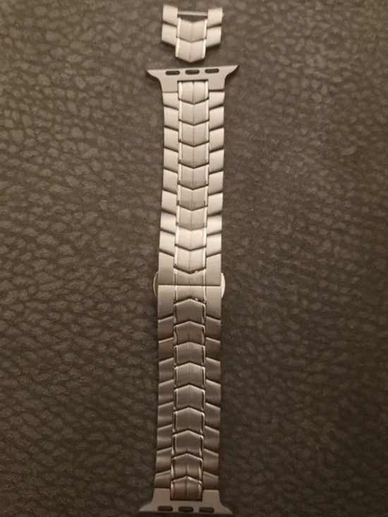 Metal Link Apple Watch Band - Silver Tone