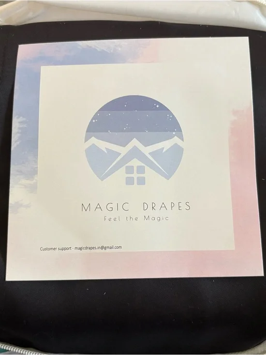 Magic Drapes Black Curtain Panels
