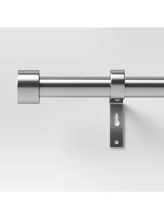 Threshold Dauntless Brushed Nickel Expandable Curtain Rod 36
