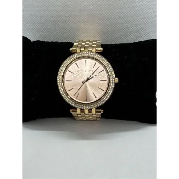 Michael Kors Darci MK3192 Womens Rose Gold Analog Dial Quartz Wrist Watch JNA415