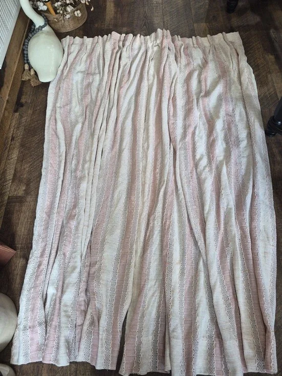 Vintage  1970s JC Penney Curtains Drapes Panels Blackout Cottagecore Farmhouse